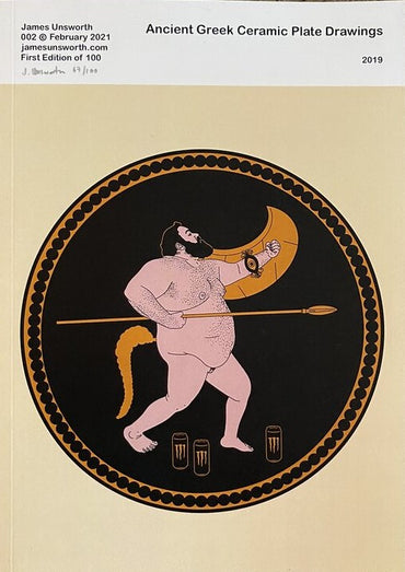 Ancient Greek Ceramic Plate Drawings