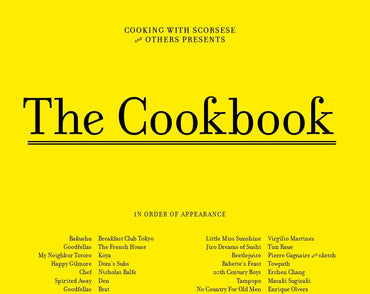 Cooking With Scorsese - The Cookbook